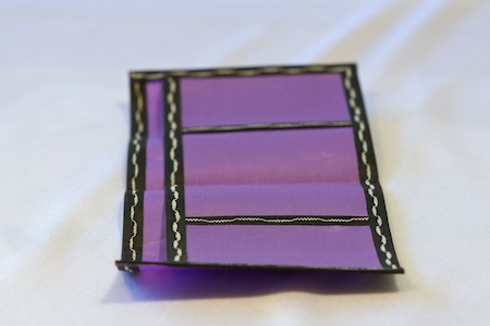 Pointy Wallet Spendy Model Purple with black trim