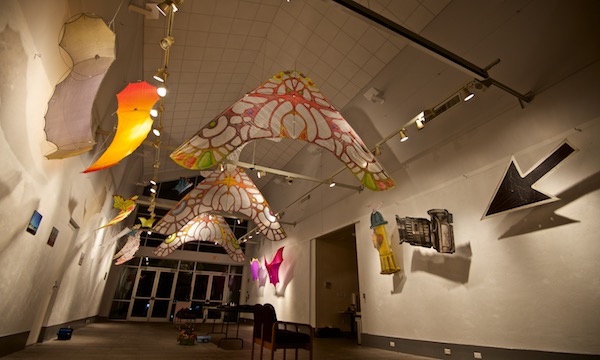 Kites - art show - Look Up show at Cofrin Gallery by Tim Elverston and Ruth Whiting