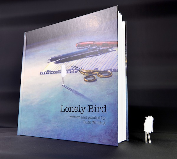 Lonely Bird - Artist's Edition - a painted book by Ruth Whiting