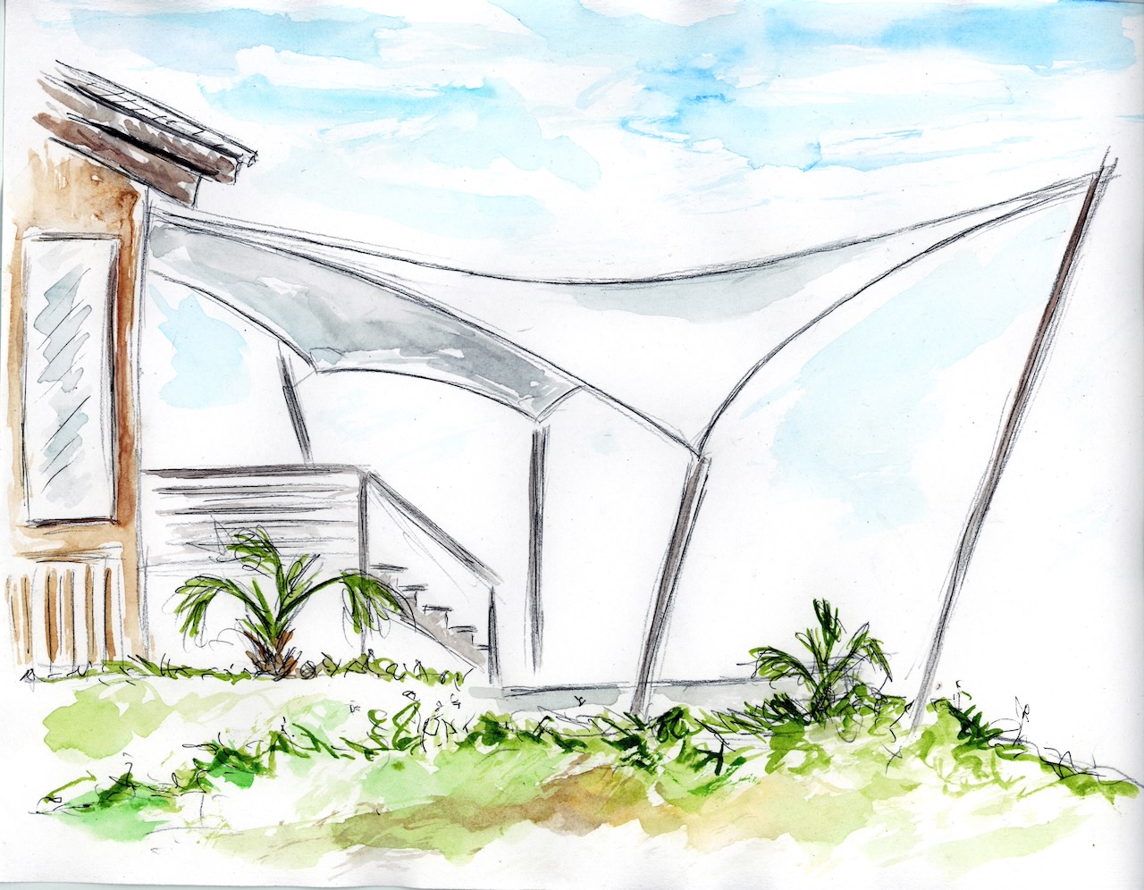 RainShade design sketch by WindFire Designs