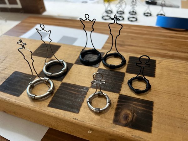 Image 4 from Wire Chess Set by Tim Elverston
