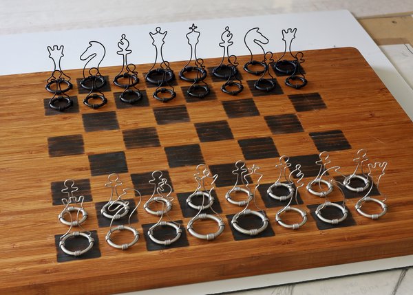 Image 15 from Wire Chess Set by Tim Elverston