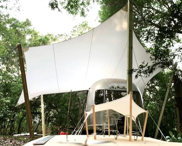 custom fabric roof to keep airstream dry designed by windfire designs