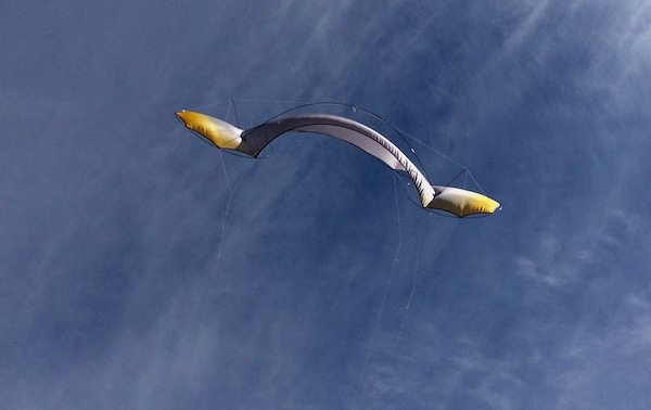O2 Flame silk quadline kite by Tim Elverston of WindFire Designs