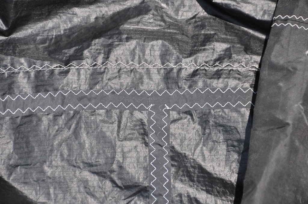 Close-up of the Airrush kite graphics after repair