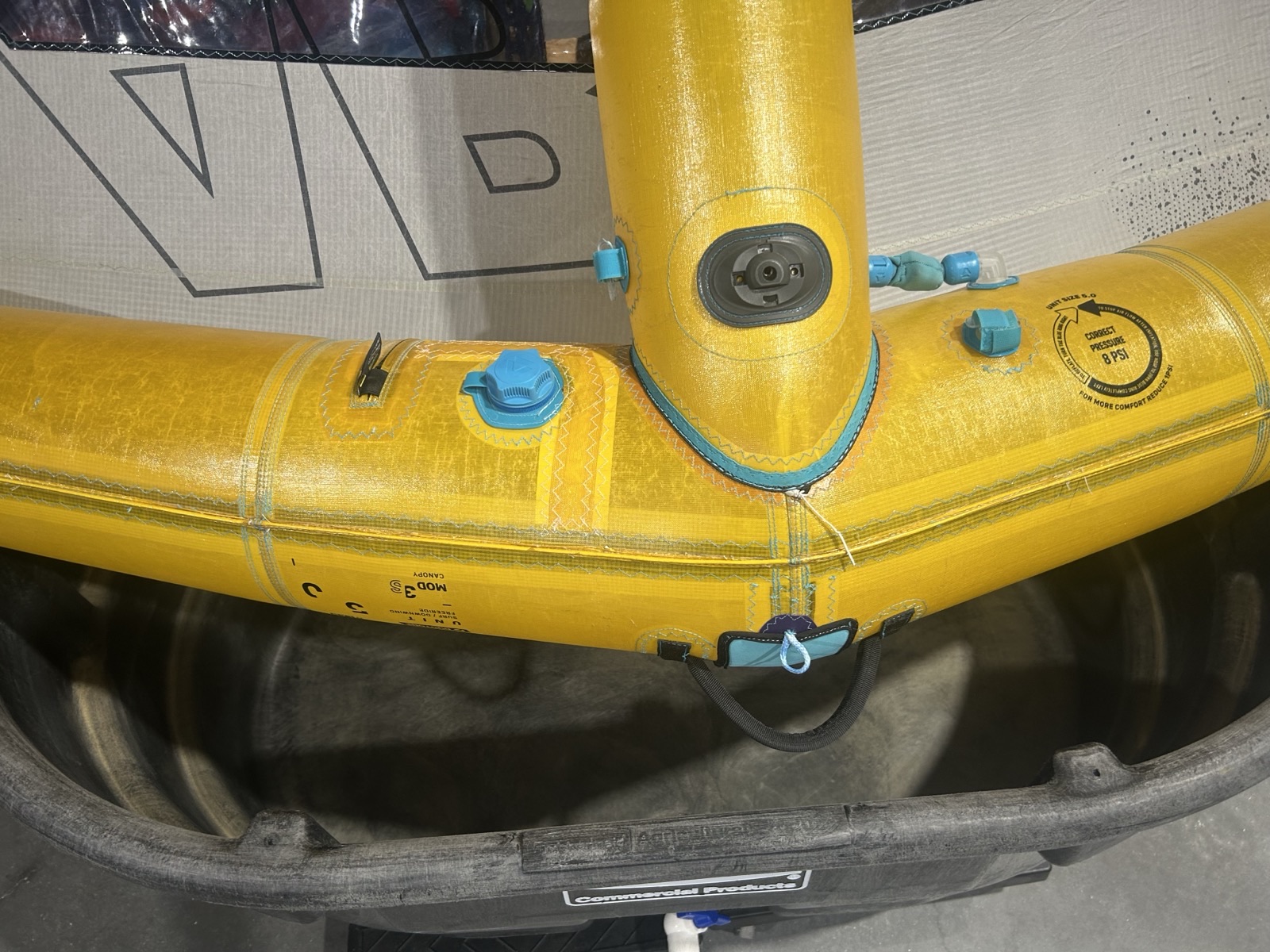 Aluula kite leading edge repair in progress at WindFire Designs