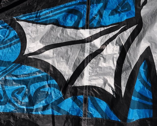 Best HP Waroo kite after repair, laid out and ready to go back on the water