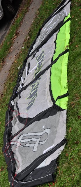 Ocean Rodeo kite after repair with barely noticeable repair work