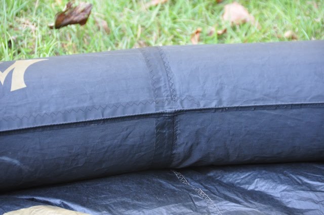 Full-length leading edge repair on a Wainman Rabbit kite